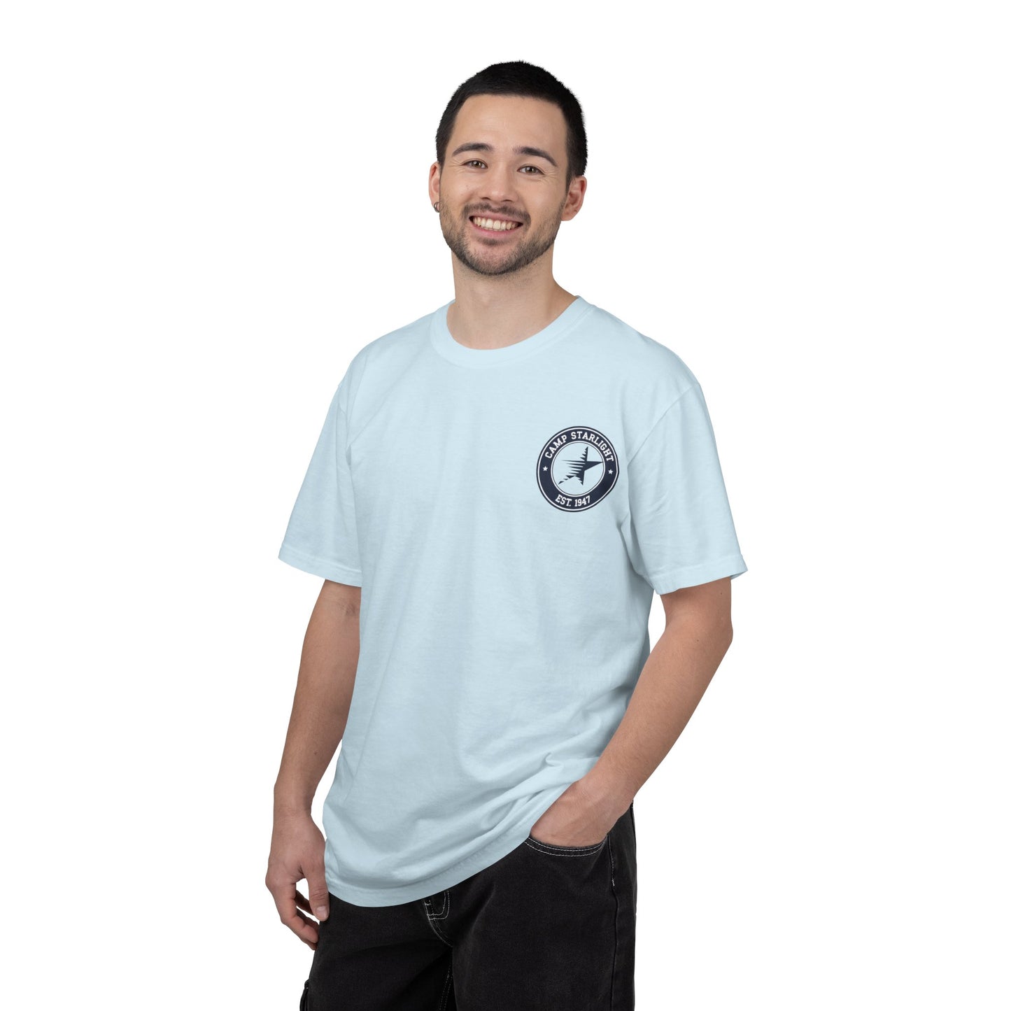 Camp Starlight Logo T-Shirt — Vintage Camp Graphic Tee (Est. 1941)