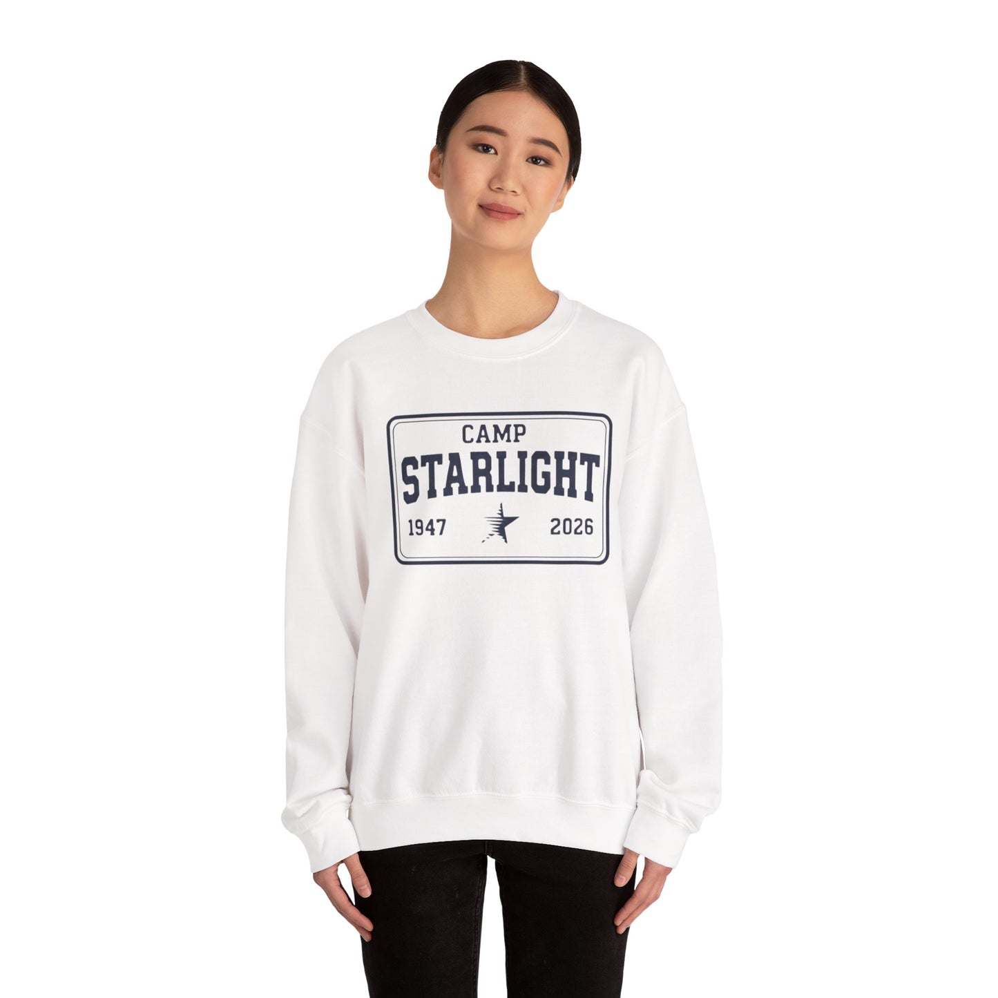 Camp Starlight Crewneck Sweatshirt — Retro Summer Camp Pullover (1947–2026)