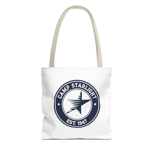 Camp Starlight Logo Tote Bag — Vintage Camp Est. 1947 Canvas Tote