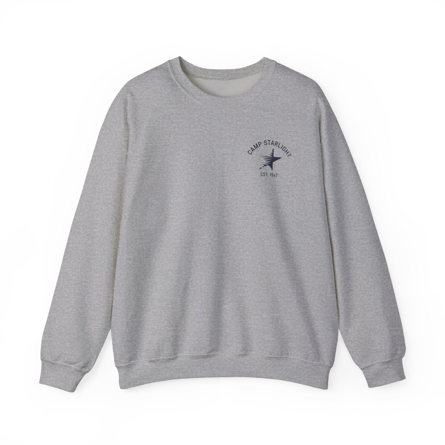 Crewneck Sweatshirt - Camp Starlight Logo "Est. 1947" Vintage Camp Graphic