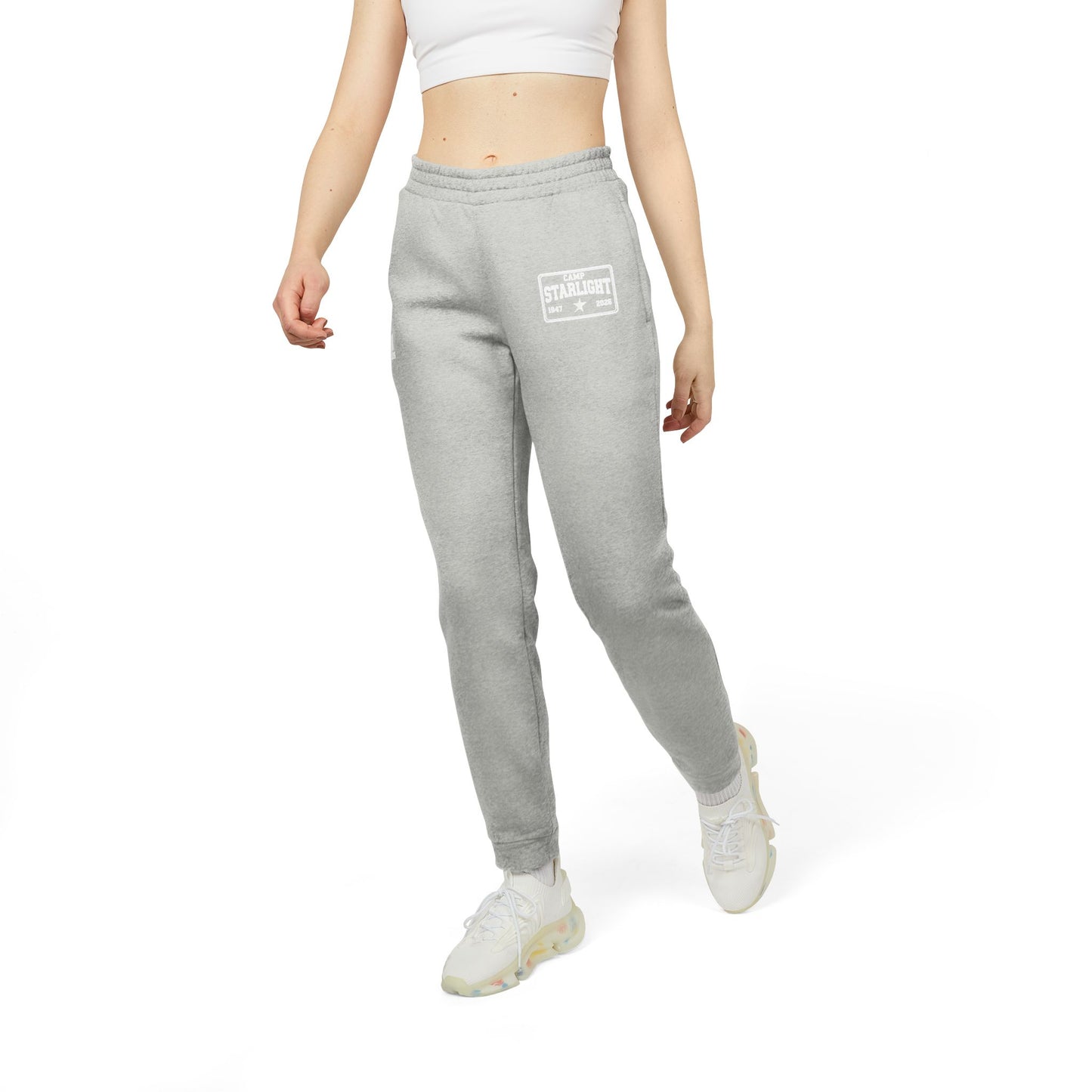 Adidas Fleece Joggers – Retro Cassette Logo Sweatpants