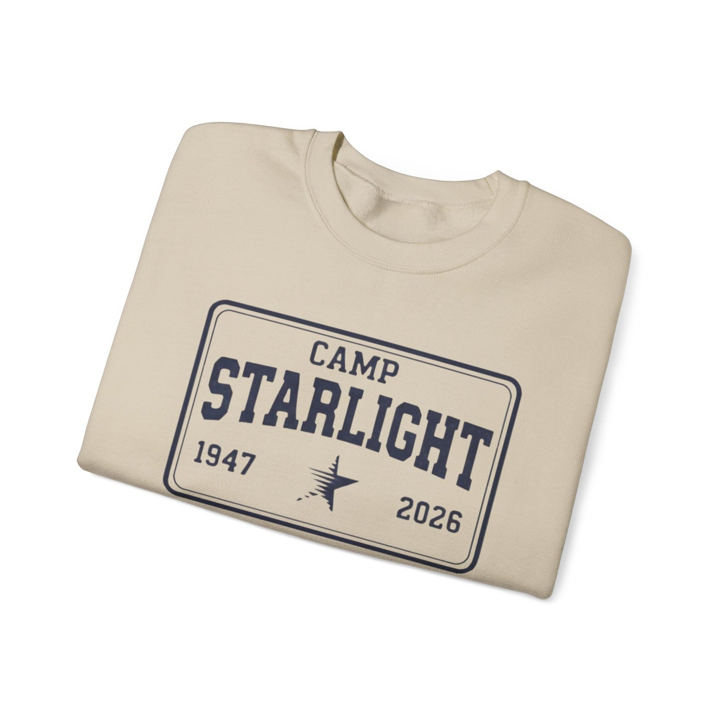 Camp Starlight Crewneck Sweatshirt — Retro Summer Camp Pullover (1947–2026)