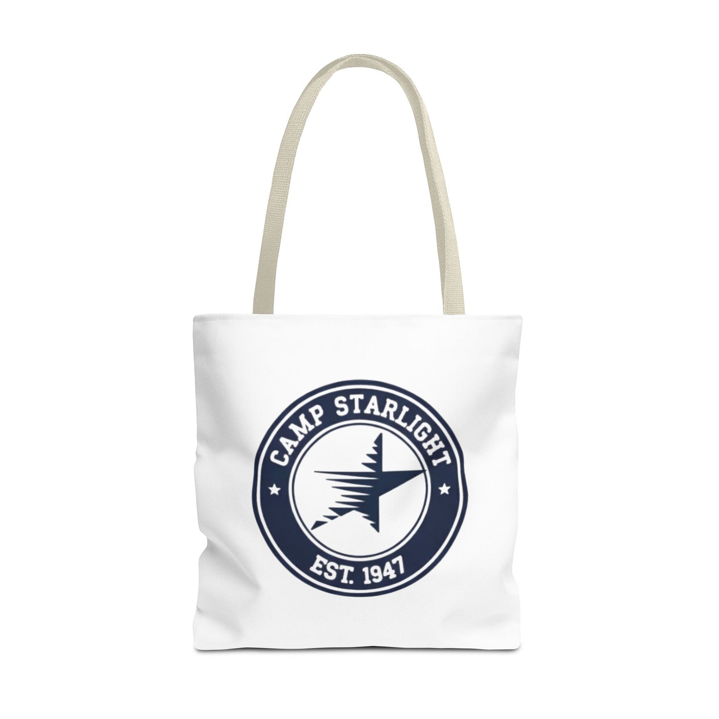 Camp Starlight Logo Tote Bag — Vintage Camp Est. 1947 Canvas Tote