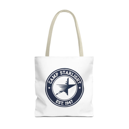 Camp Starlight Logo Tote Bag — Vintage Camp Est. 1947 Canvas Tote