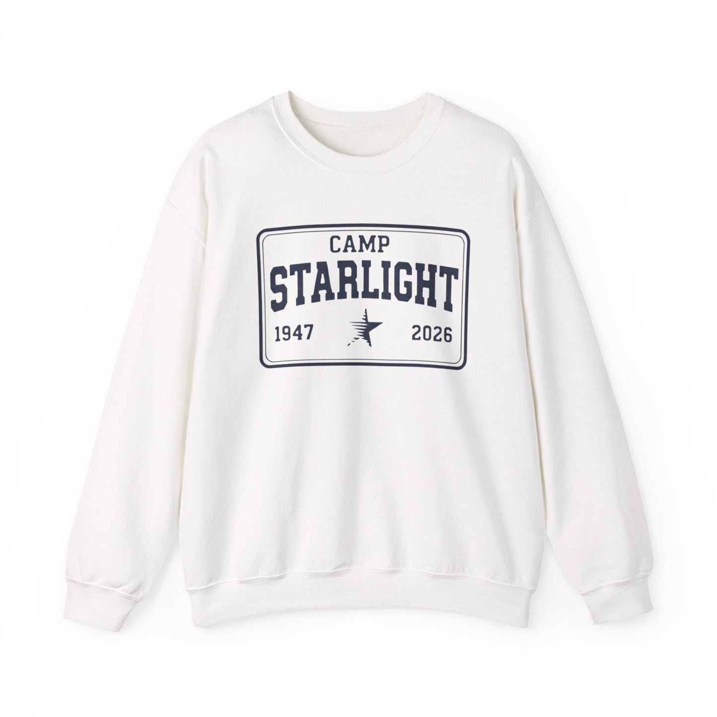 Camp Starlight Crewneck Sweatshirt — Retro Summer Camp Pullover (1947–2026)