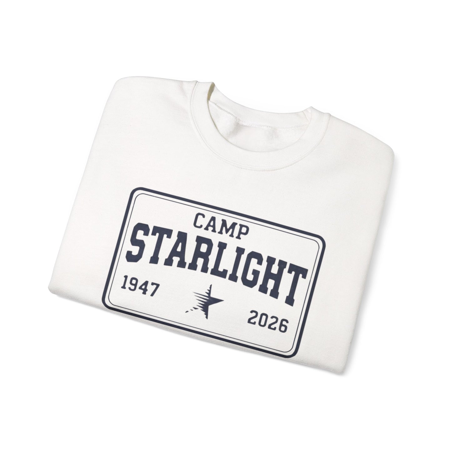 Camp Starlight Crewneck Sweatshirt — Retro Summer Camp Pullover (1947–2026)