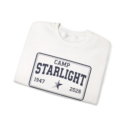 Camp Starlight Crewneck Sweatshirt — Retro Summer Camp Pullover (1947–2026)