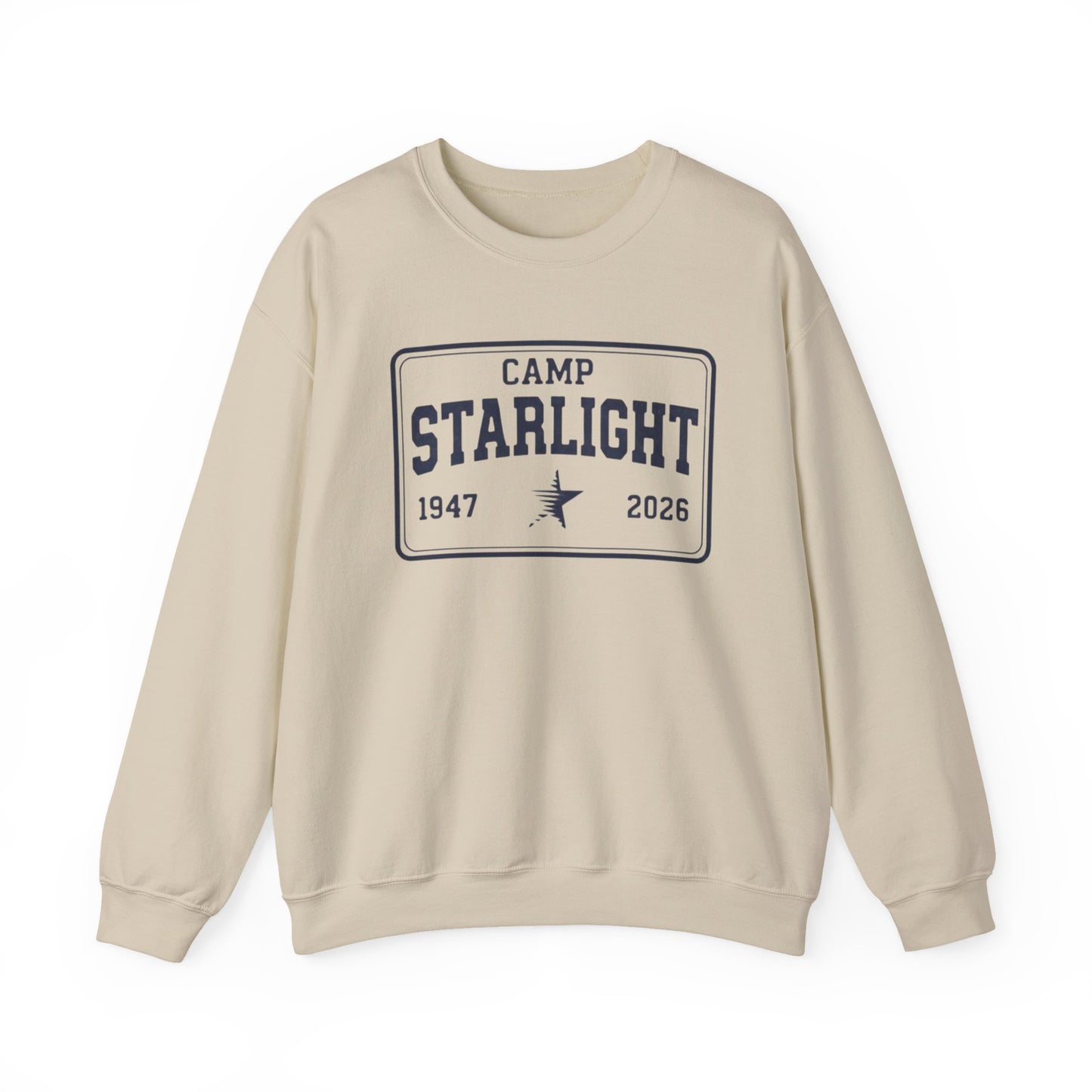Camp Starlight Crewneck Sweatshirt — Retro Summer Camp Pullover (1947–2026)
