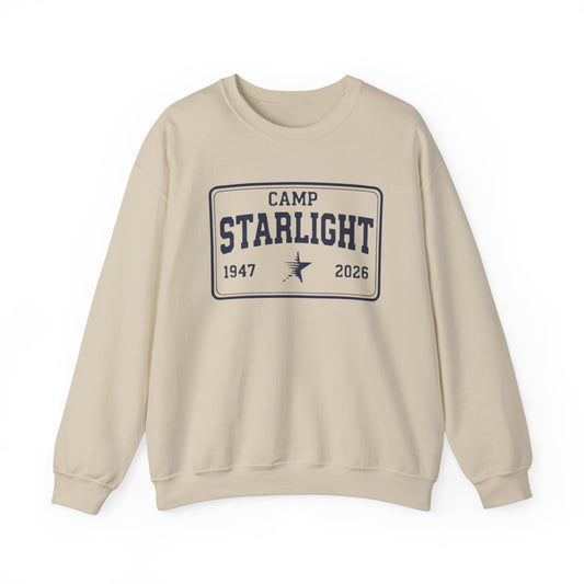 Camp Starlight Crewneck Sweatshirt — Retro Summer Camp Pullover (1947–2026)