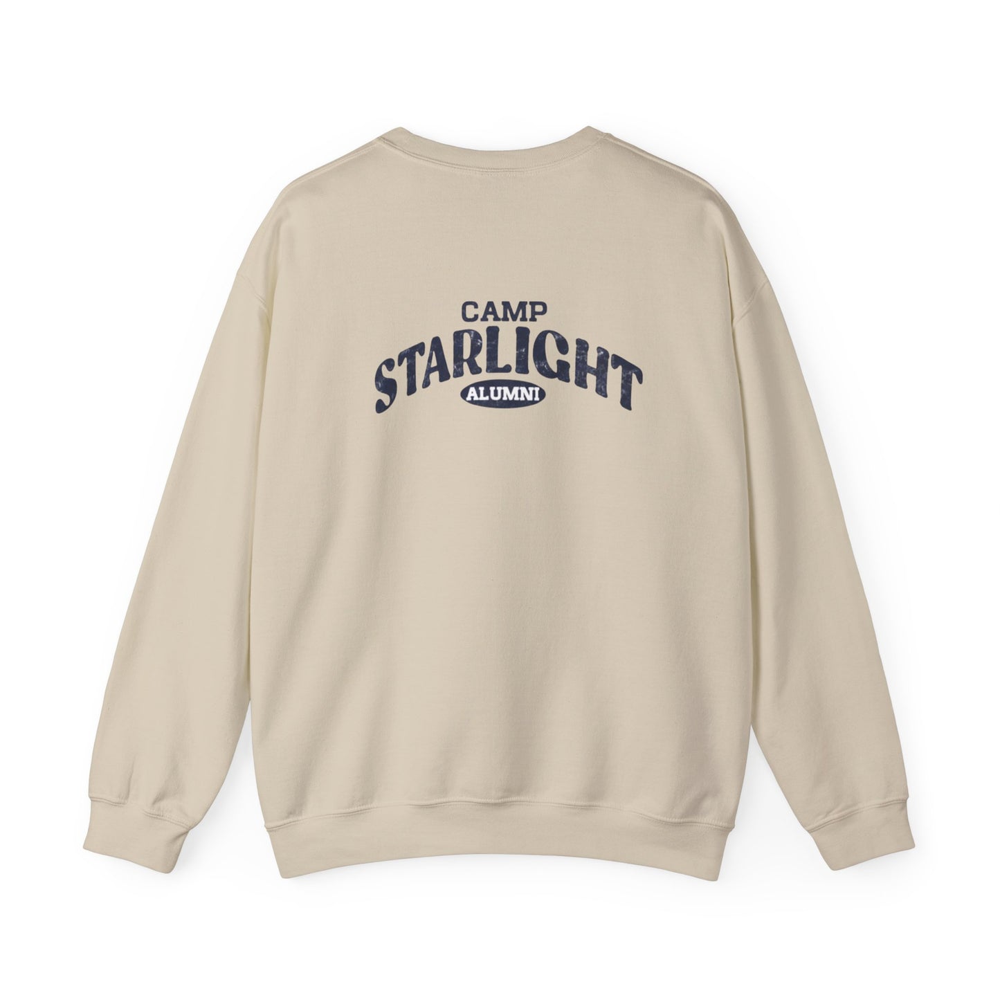 Starlight Crewneck Sweatshirt — Minimal Retro Chest Logo