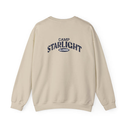 Starlight Crewneck Sweatshirt — Minimal Retro Chest Logo