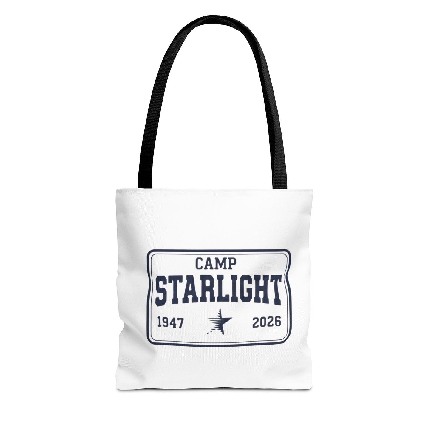 Camp Starlight Tote Bag — Vintage Camp Badge 1947–2026 Beach & Festival Tote