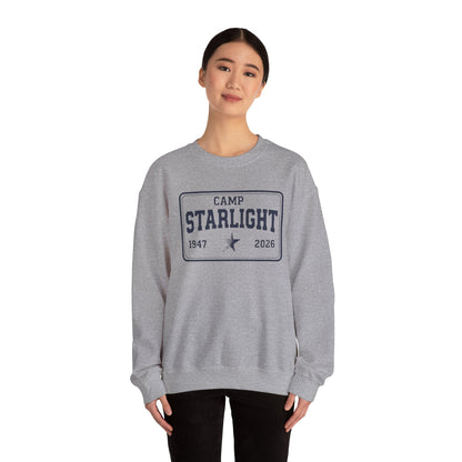 Camp Starlight Crewneck Sweatshirt — Retro Summer Camp Pullover (1947–2026)