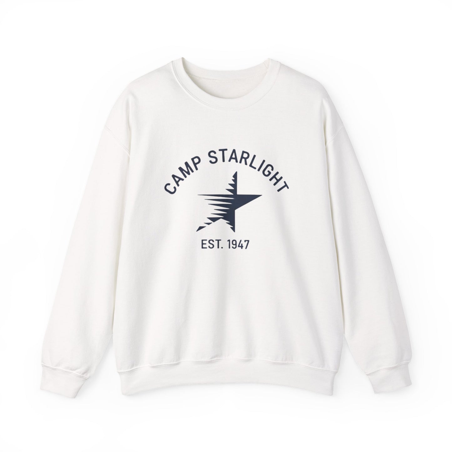 Camp Starlight Crewneck Sweatshirt — Vintage Camp Graphic, Established 1947