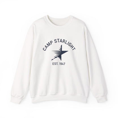 Camp Starlight Crewneck Sweatshirt — Vintage Camp Graphic, Established 1947