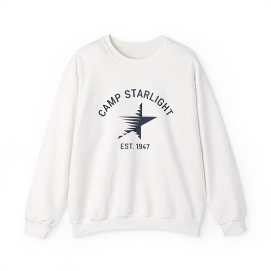 Camp Starlight Crewneck Sweatshirt — Vintage Camp Graphic, Established 1947