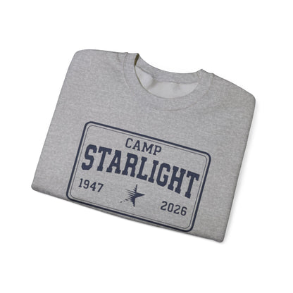 Camp Starlight Crewneck Sweatshirt — Retro Summer Camp Pullover (1947–2026)