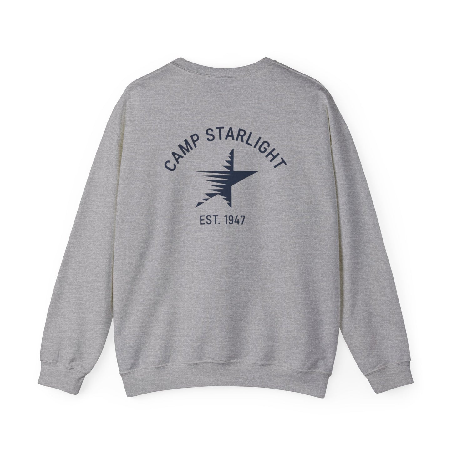 Crewneck Sweatshirt - Camp Starlight Logo "Est. 1947" Vintage Camp Graphic