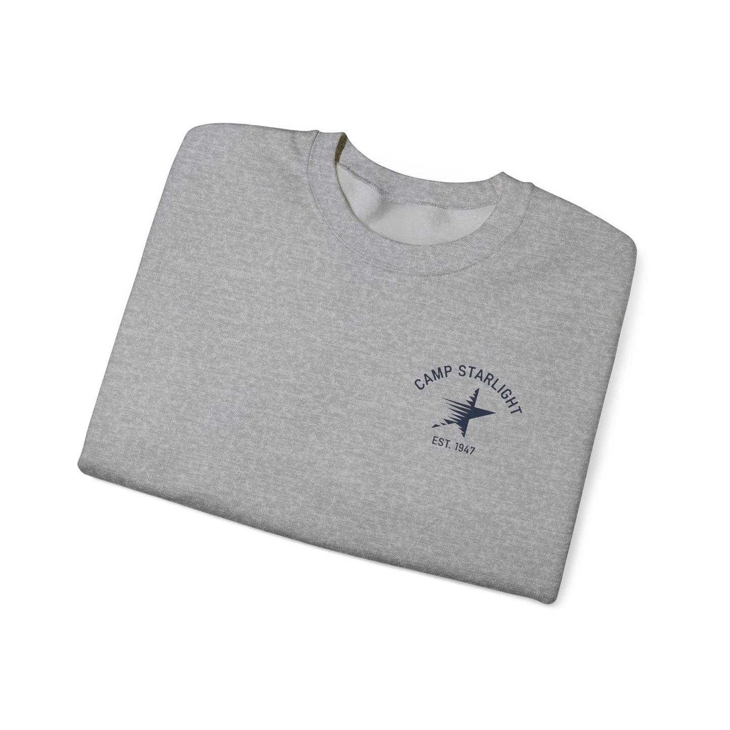 Crewneck Sweatshirt - Camp Starlight Logo "Est. 1947" Vintage Camp Graphic