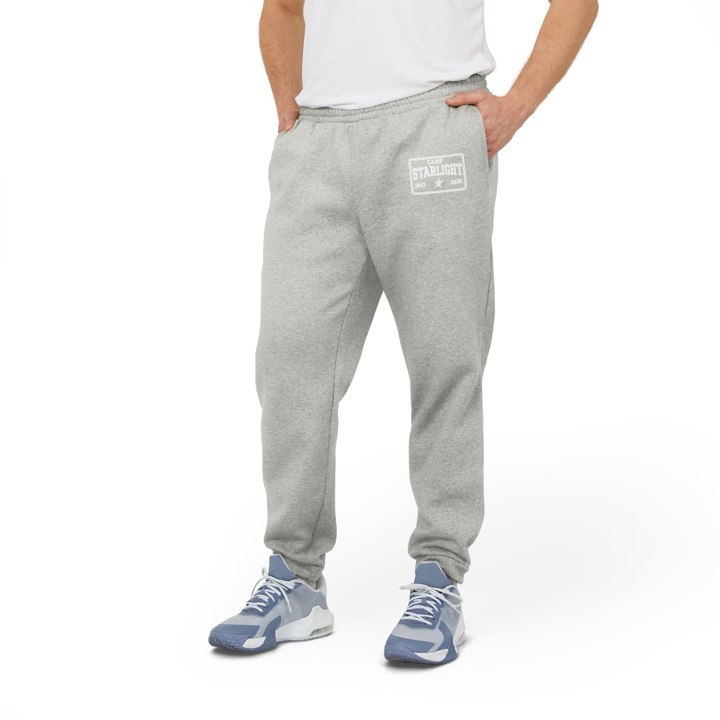 Adidas Fleece Joggers – Retro Cassette Logo Sweatpants