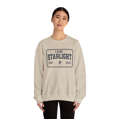 Camp Starlight Crewneck Sweatshirt — Retro Summer Camp Pullover (1947–2026)
