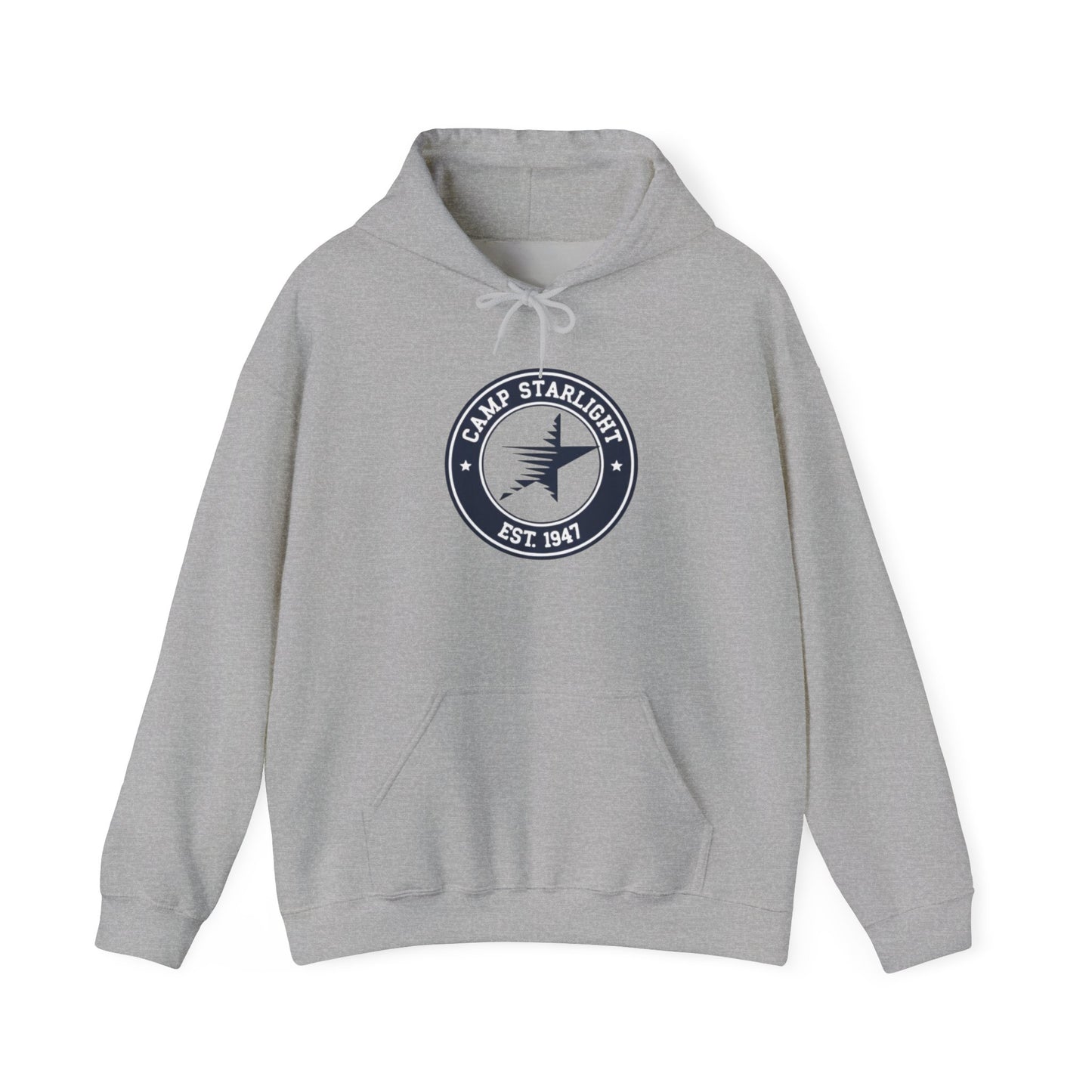 Camp Starlight Hoodie — Vintage Camp Emblem Sweatshirt
