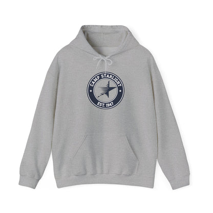Camp Starlight Hoodie — Vintage Camp Emblem Sweatshirt