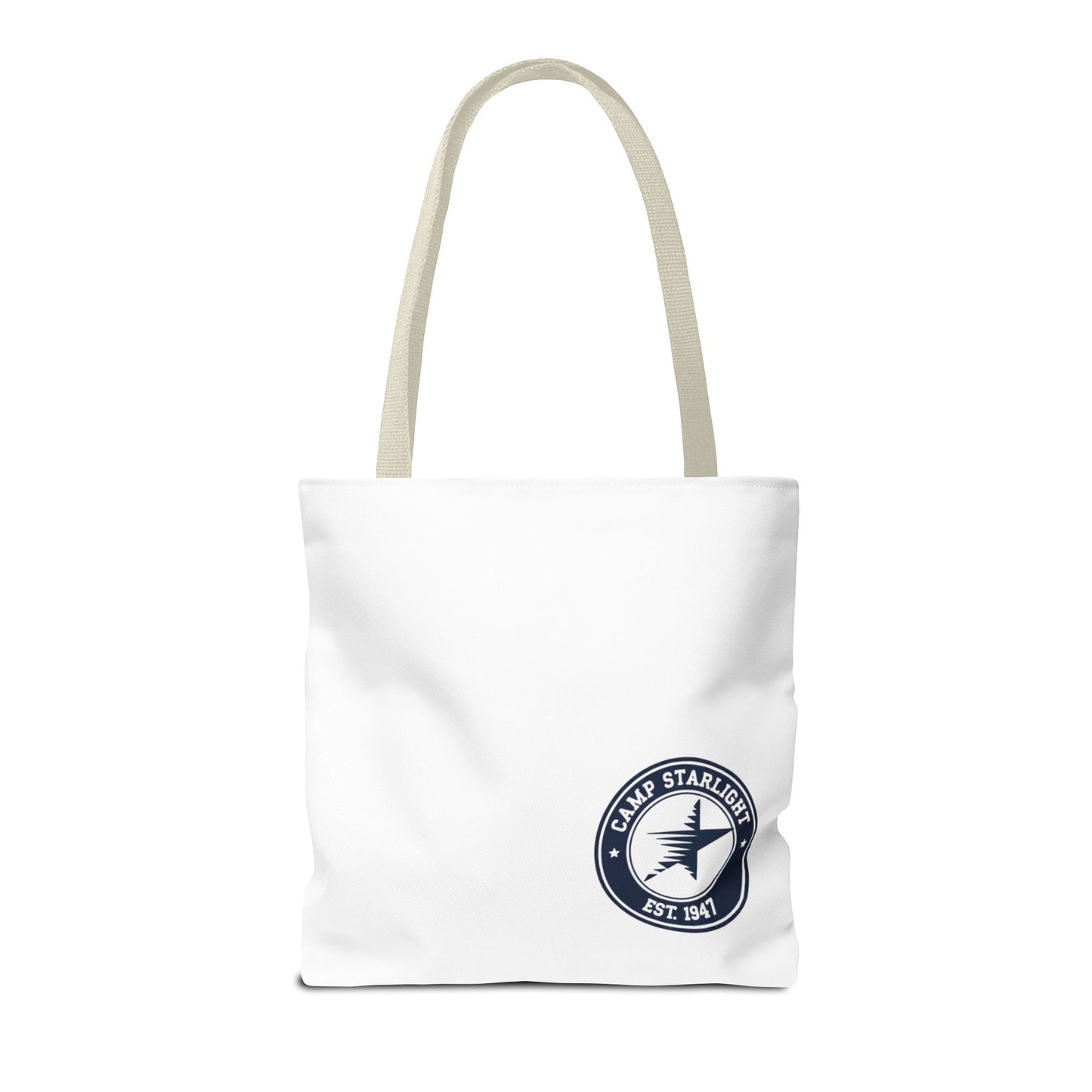 Camp Starlight Logo Tote Bag — Vintage Camp Est. 1947 Canvas Tote