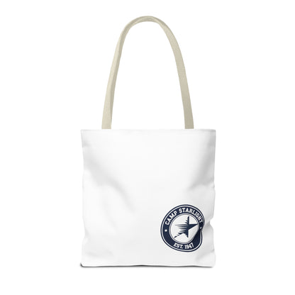 Camp Starlight Logo Tote Bag — Vintage Camp Est. 1947 Canvas Tote