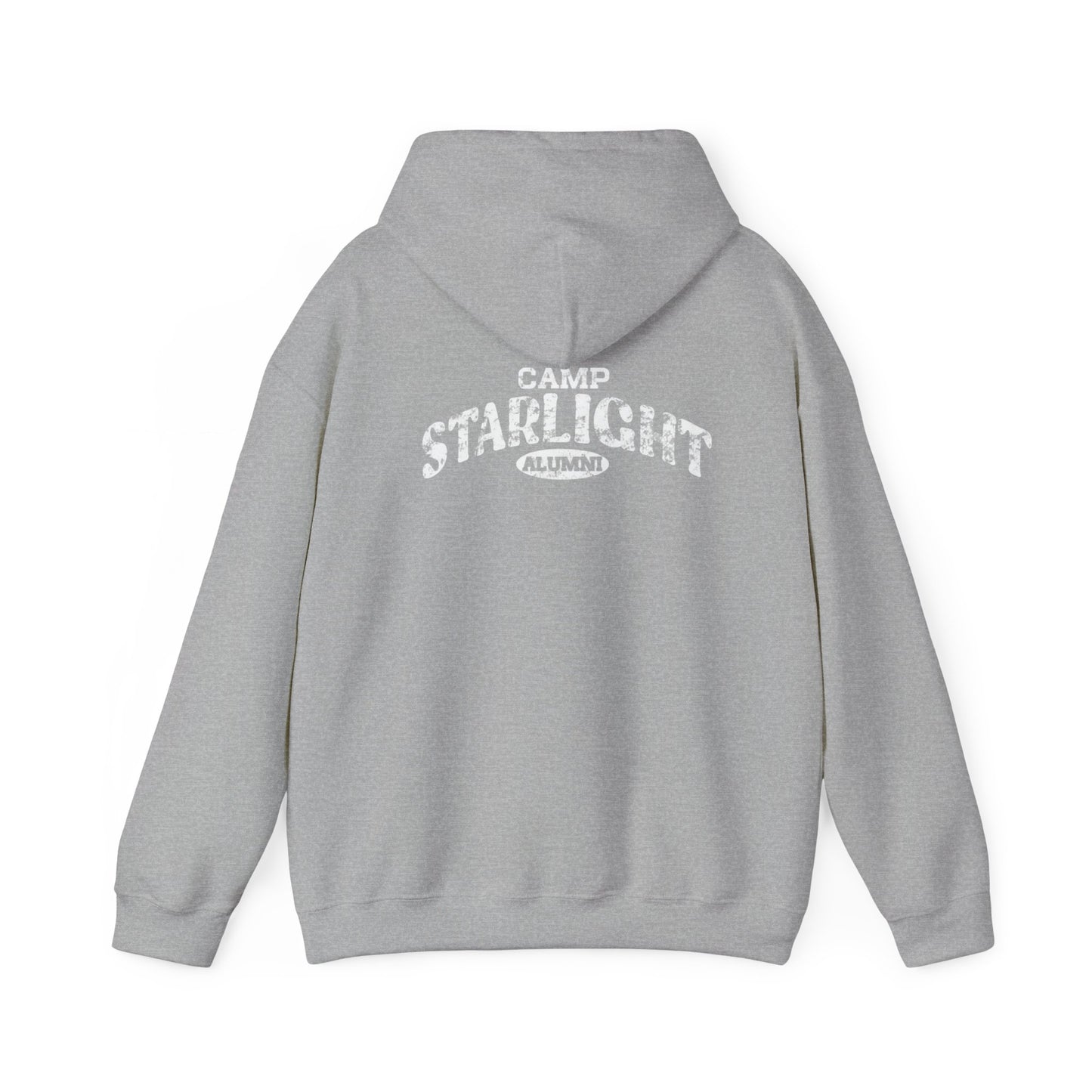 White 'overnight' Distressed Logo Hoodie – Casual Vintage Streetwear Pullover