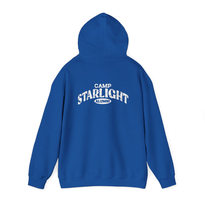 White 'overnight' Distressed Logo Hoodie – Casual Vintage Streetwear Pullover