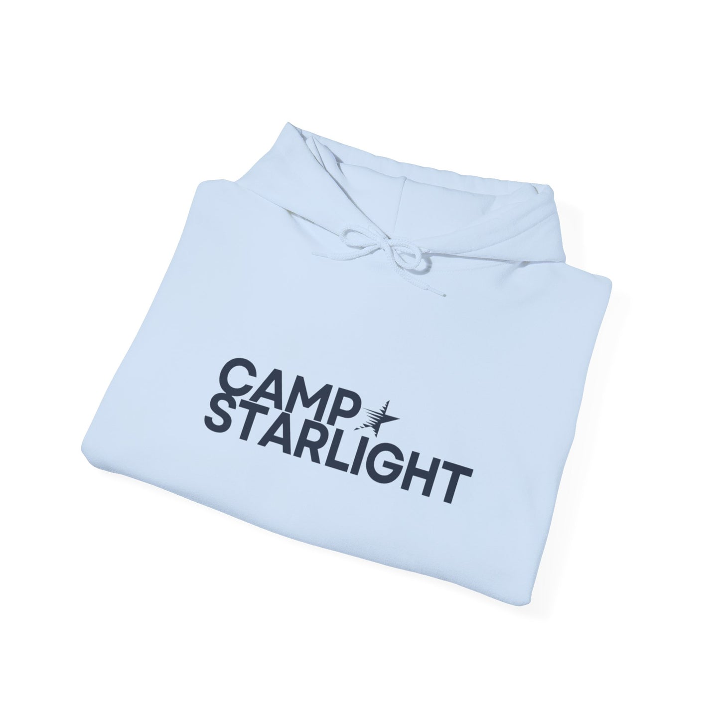 Camp Starlight Hoodie — Cozy Camp Logo Pullover for Outdoors & Retreats