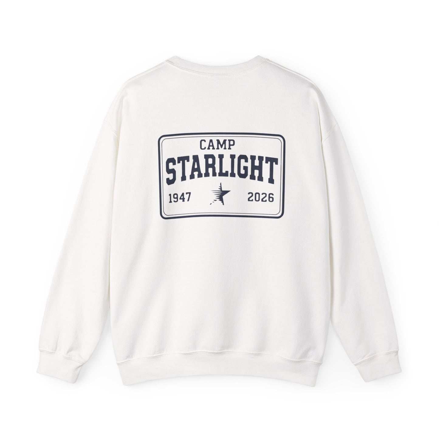 Crewneck Sweatshirt — Camp Starlight Vintage Logo (1947–2026)