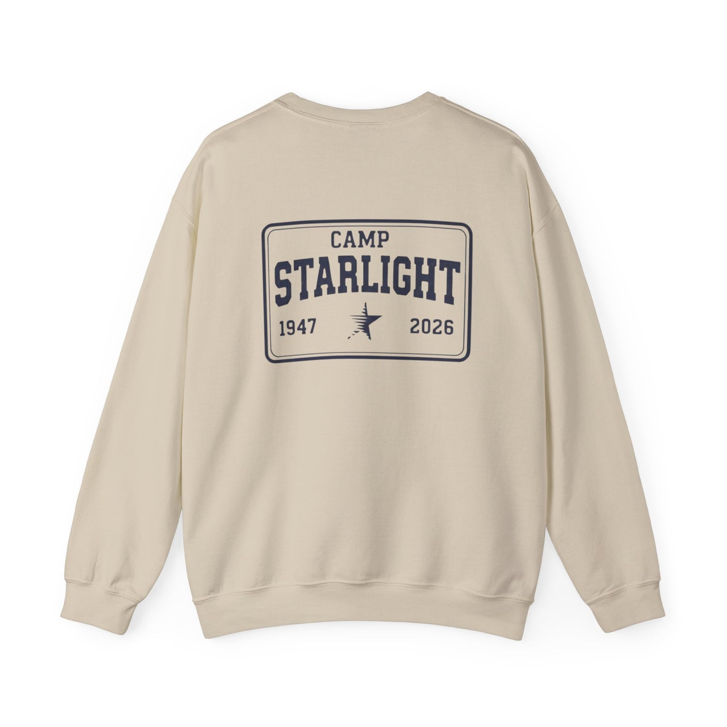 Crewneck Sweatshirt — Camp Starlight Vintage Logo (1947–2026)