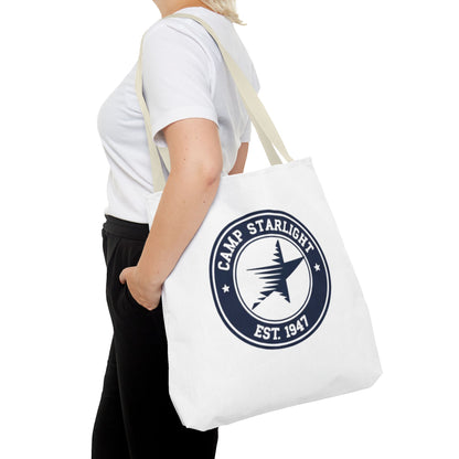Camp Starlight Logo Tote Bag — Vintage Camp Est. 1947 Canvas Tote