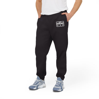 Adidas Fleece Joggers – Retro Cassette Logo Sweatpants