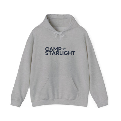 Camp Starlight Hoodie — Cozy Camp Logo Pullover for Outdoors & Retreats