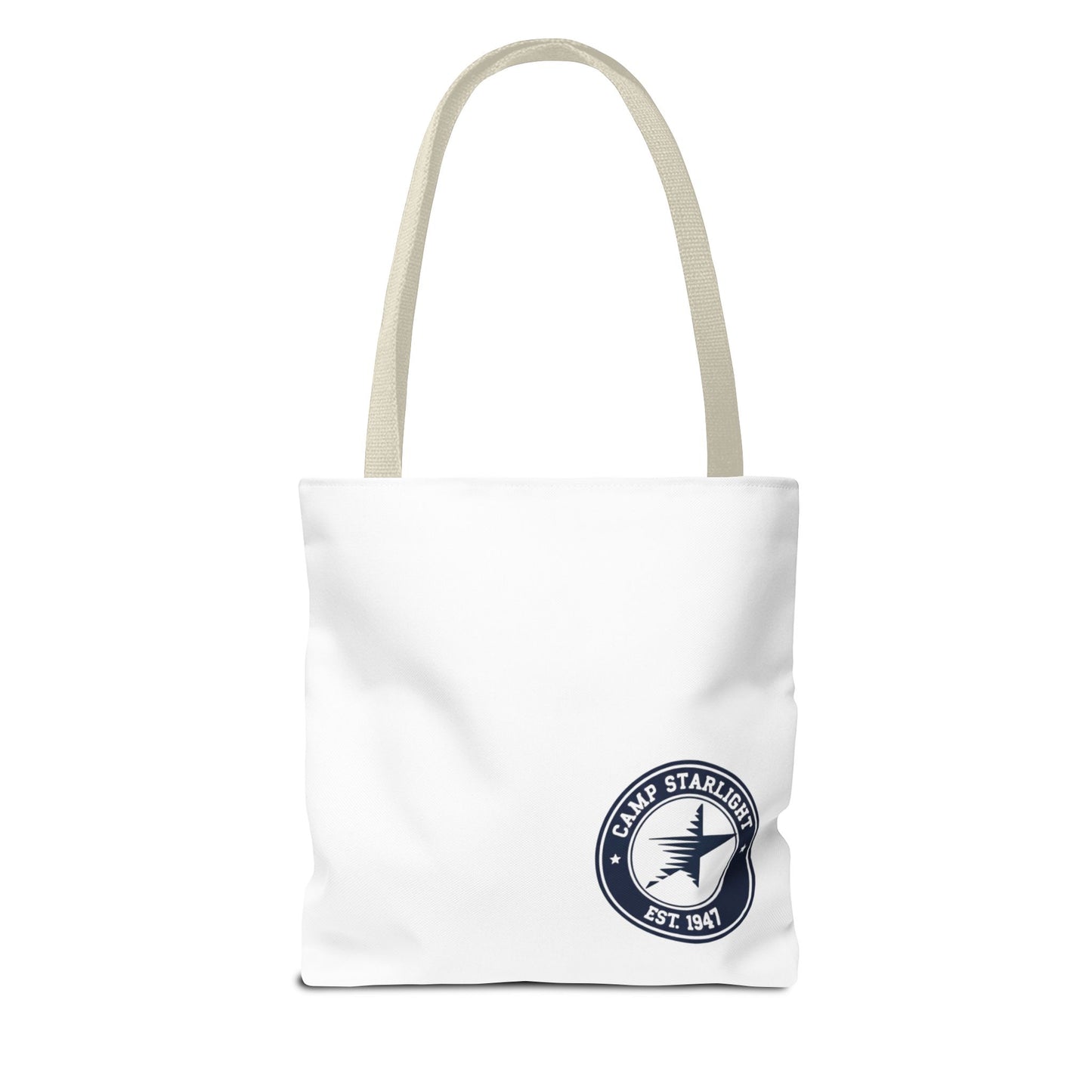 Camp Starlight Logo Tote Bag — Vintage Camp Est. 1947 Canvas Tote