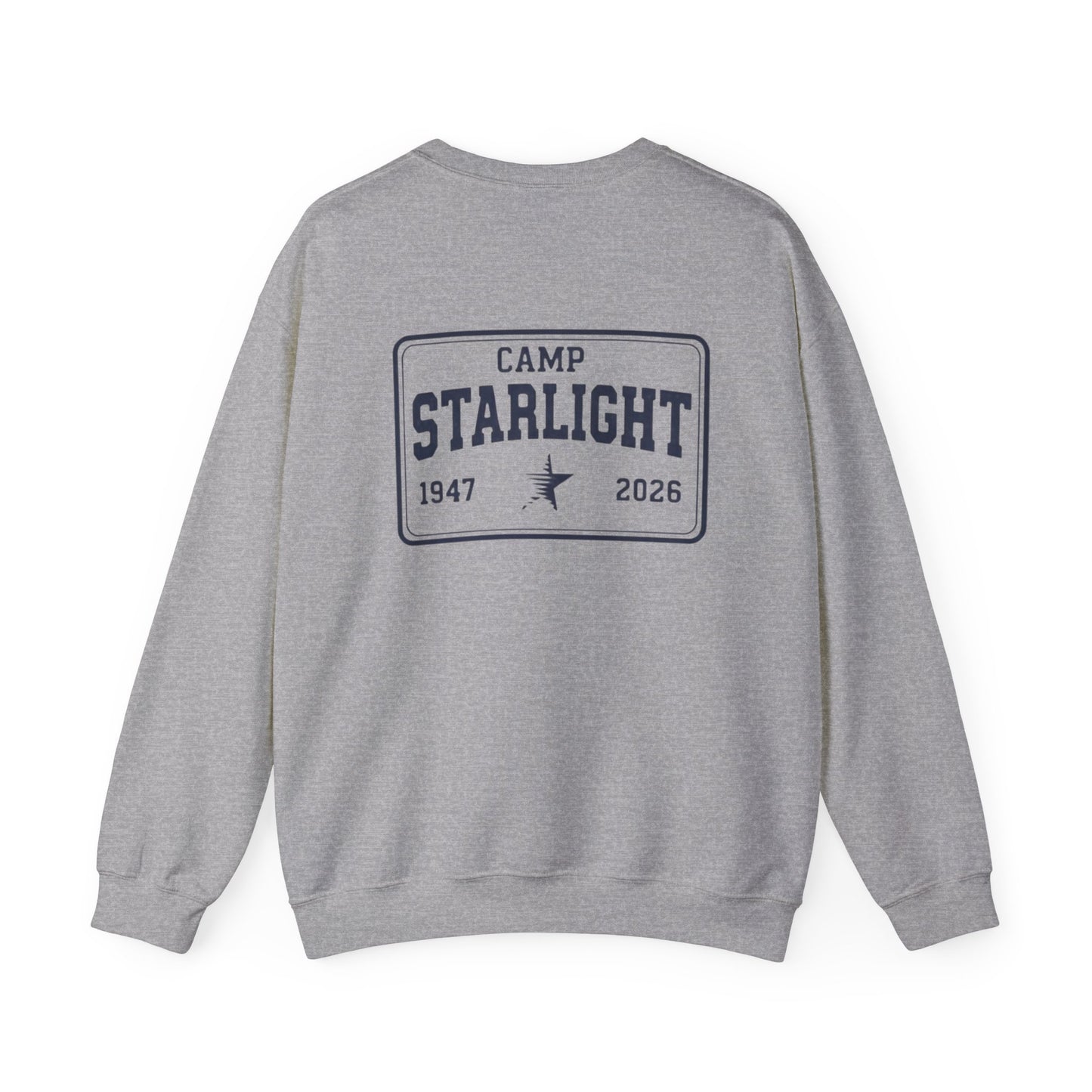 Crewneck Sweatshirt — Camp Starlight Vintage Logo (1947–2026)