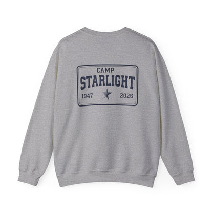 Crewneck Sweatshirt — Camp Starlight Vintage Logo (1947–2026)