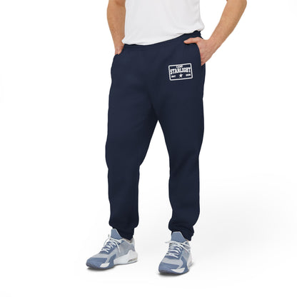 Adidas Fleece Joggers – Retro Cassette Logo Sweatpants