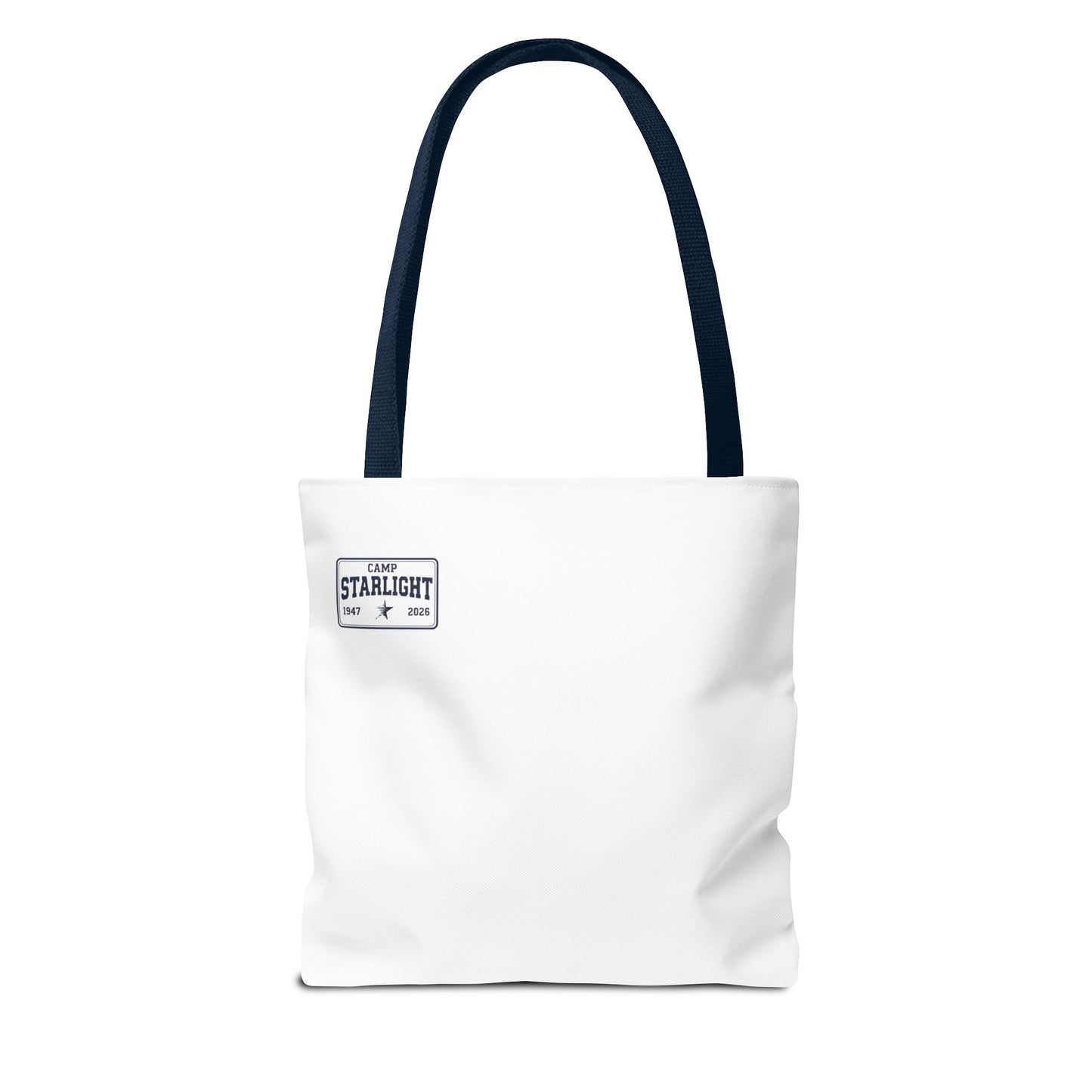 Camp Starlight Tote Bag — Vintage Camp Badge 1947–2026 Beach & Festival Tote