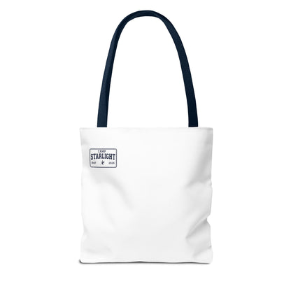 Camp Starlight Tote Bag — Vintage Camp Badge 1947–2026 Beach & Festival Tote