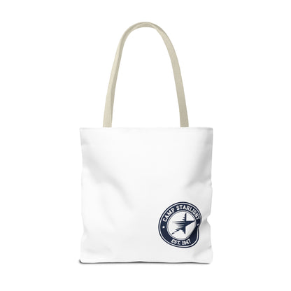 Camp Starlight Logo Tote Bag — Vintage Camp Est. 1947 Canvas Tote