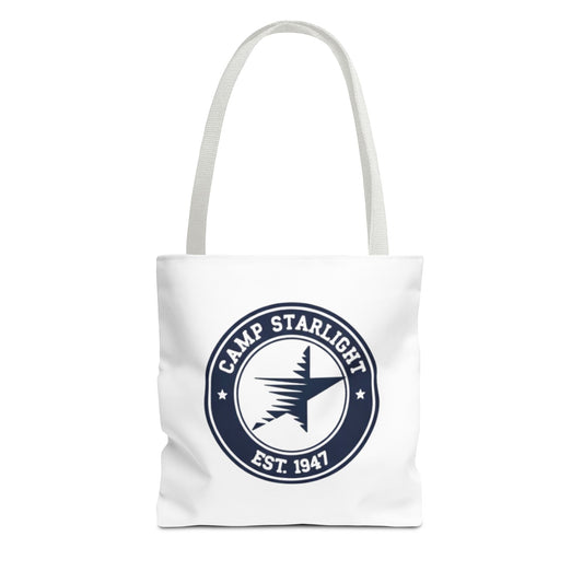 Camp Starlight Logo Tote Bag — Vintage Camp Est. 1947 Canvas Tote