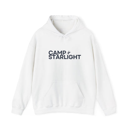 Camp Starlight Hoodie — Cozy Camp Logo Pullover for Outdoors & Retreats