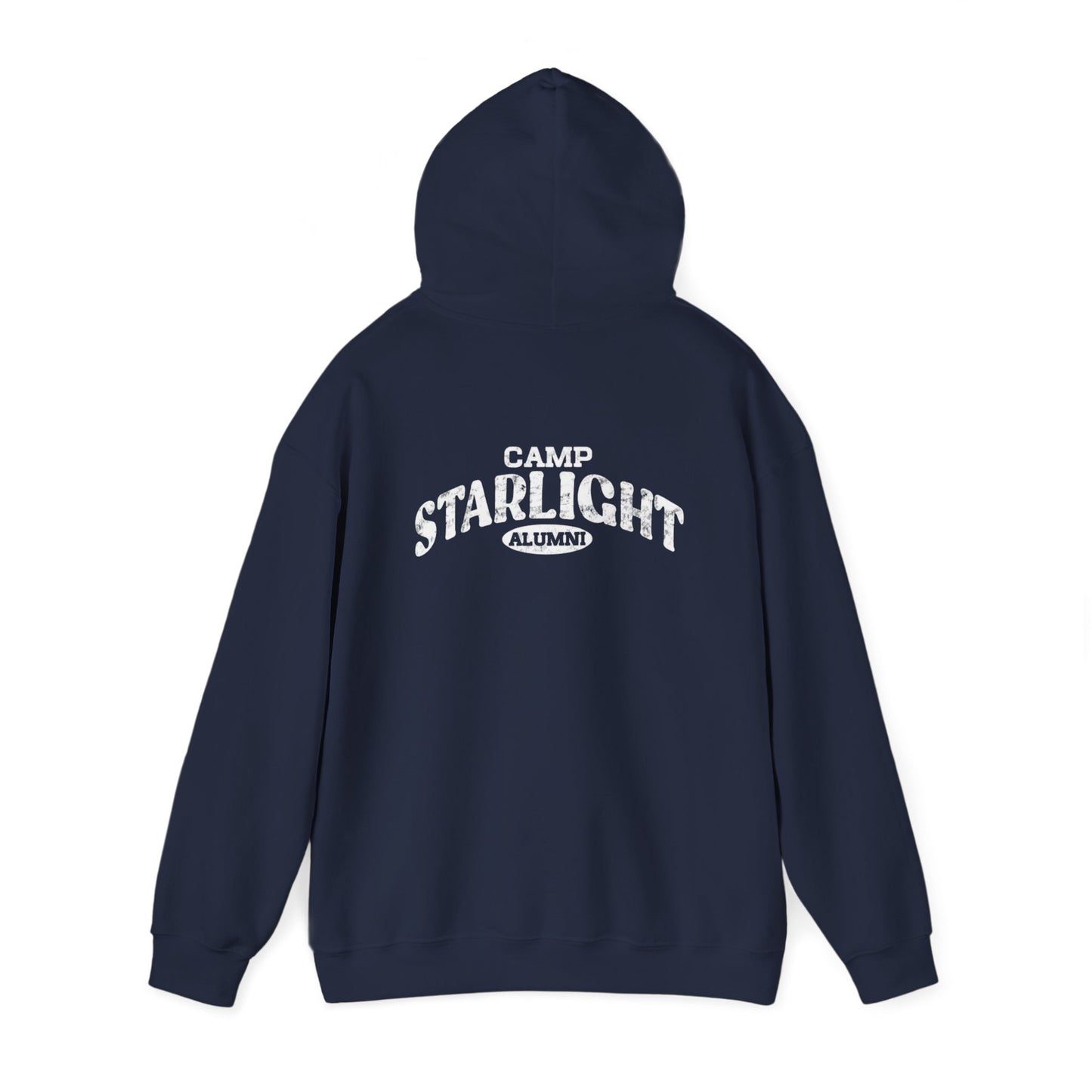 White 'overnight' Distressed Logo Hoodie – Casual Vintage Streetwear Pullover