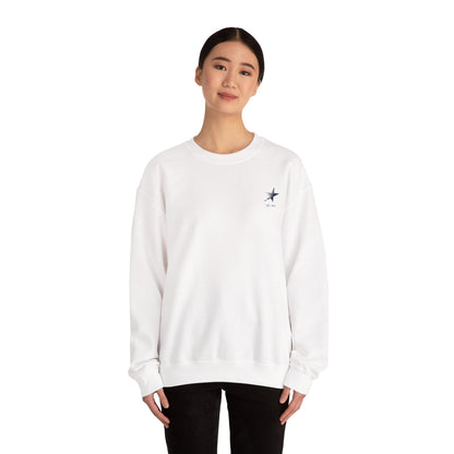 Starlight Crewneck Sweatshirt — Minimal Retro Chest Logo