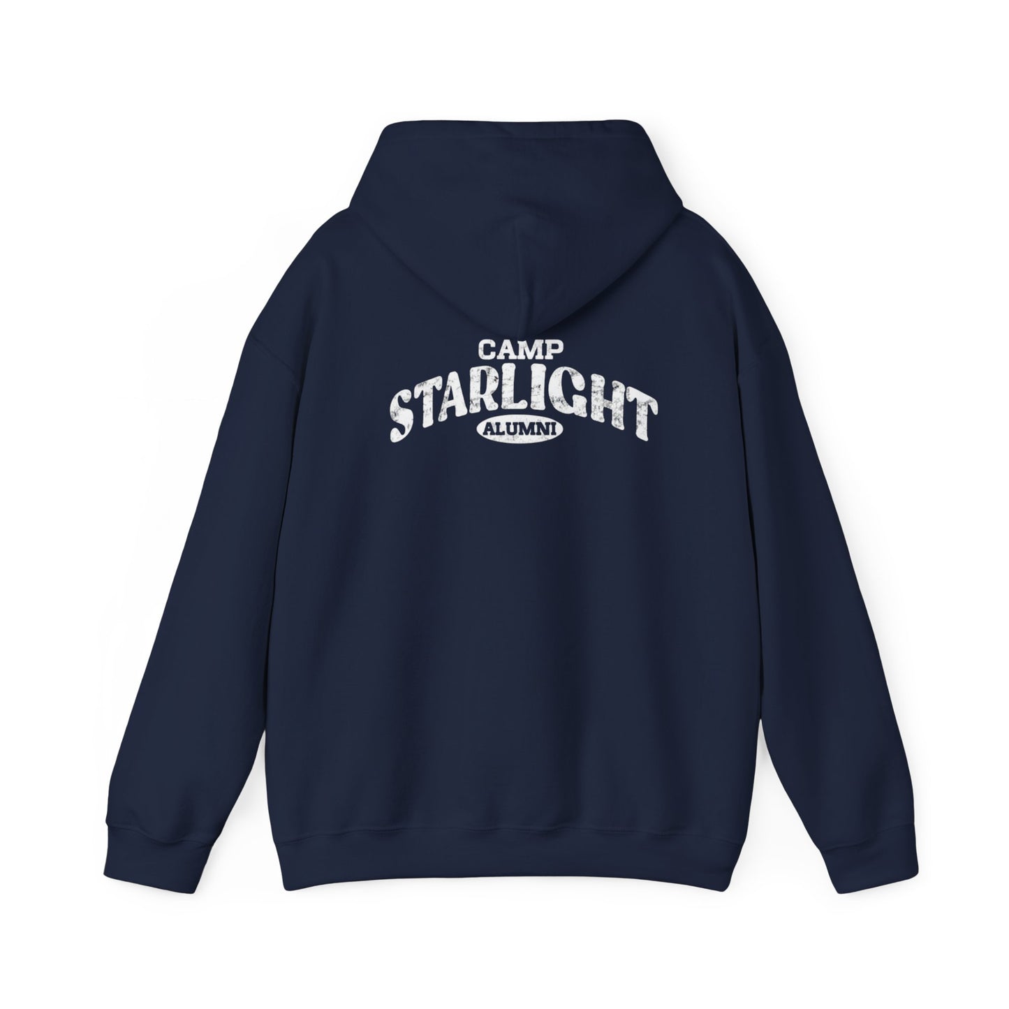 White 'overnight' Distressed Logo Hoodie – Casual Vintage Streetwear Pullover