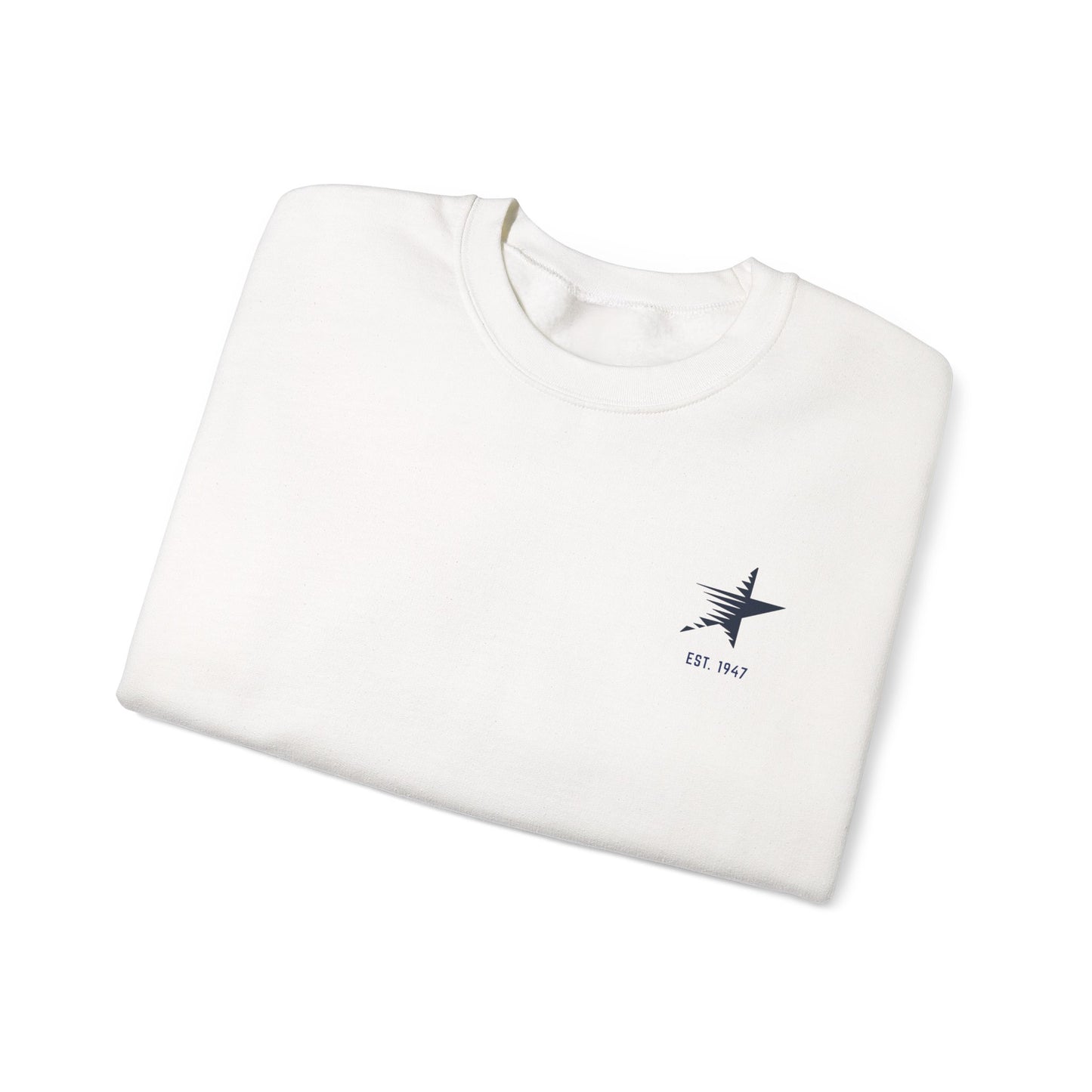Crewneck Sweatshirt — Camp Starlight Vintage Logo (1947–2026)